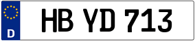 Trailer License Plate